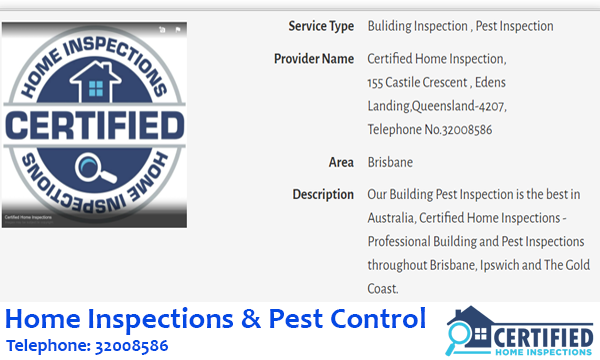 Home Inspections and Pest Control Bellbird Park