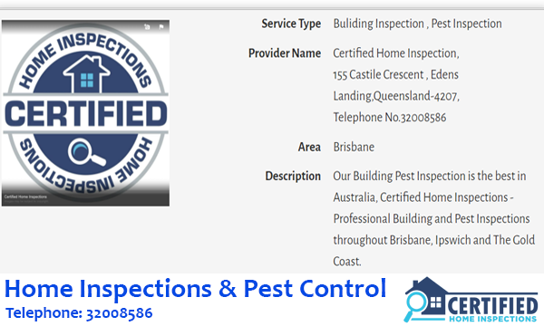 Home Inspections and Pest Control Mount Crosby